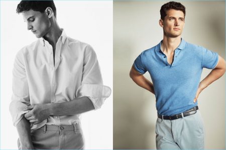 Azure Vibes: Garrett Neff Models Blue Styles for Massimo Dutti – The ...