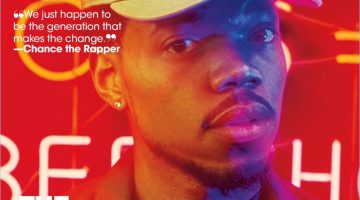 Chance the Rapper covers the most recent issue of Teen Vogue.