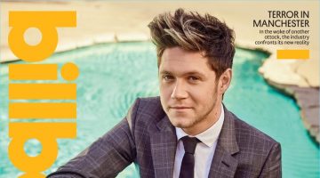 Donning a sharp suit poolside, Niall Horan covers Billboard magazine.