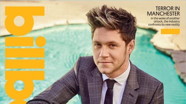 Donning a sharp suit poolside, Niall Horan covers Billboard magazine.