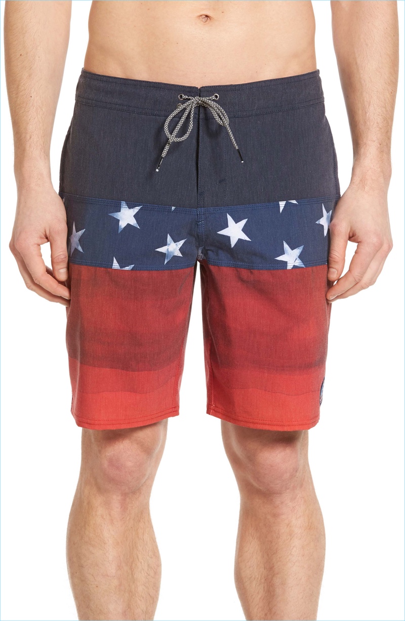 American Flag Swimsuit Men's Styles for the Fourth of July