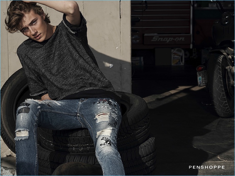 Lucky Blue Smith Gets His Hands Dirty for Penshoppe's DenimLab Campaign ...