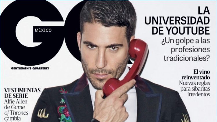 Miguel Ángel Silvestre covers the July 2017 issue of GQ México.