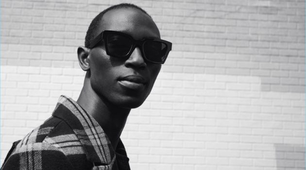 Armando Cabral rocks Off-White's sunglasses for Warby Parker.