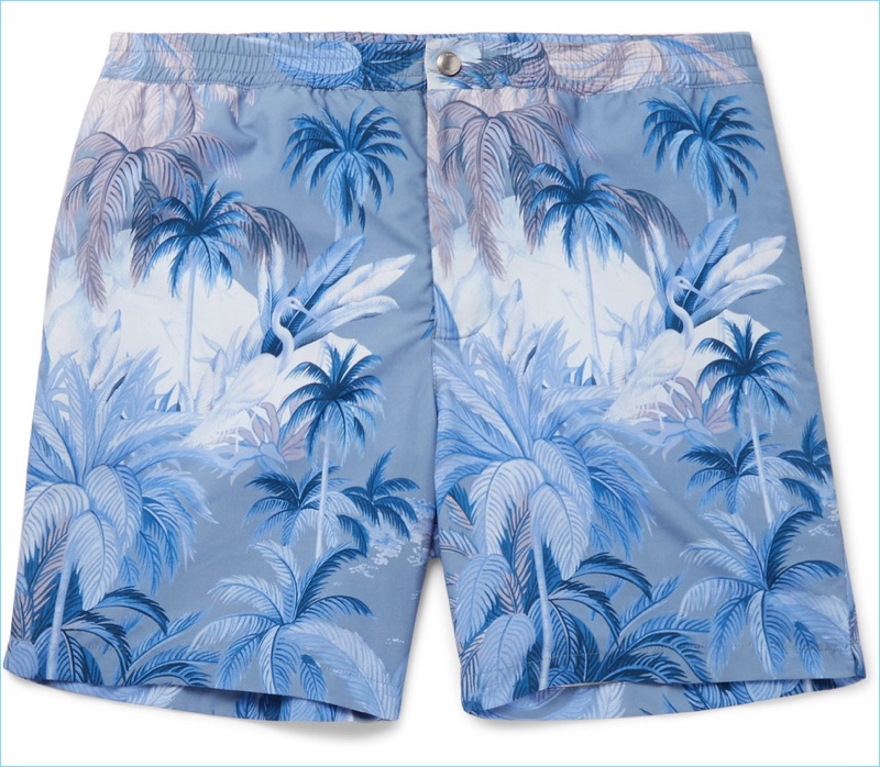 Men's Palm Print Swim Shorts: What to Wear Now