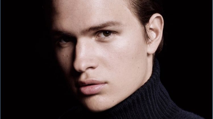 Ansel Elgort reunites with Prada for its L'Homme Intense fragrance campaign.