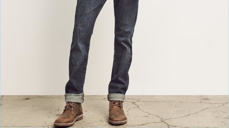 Take a style note from Gap and pair your Clarks boots with effortless denim styles. Here, model Stefan Pollmann makes a case for denim on denim.