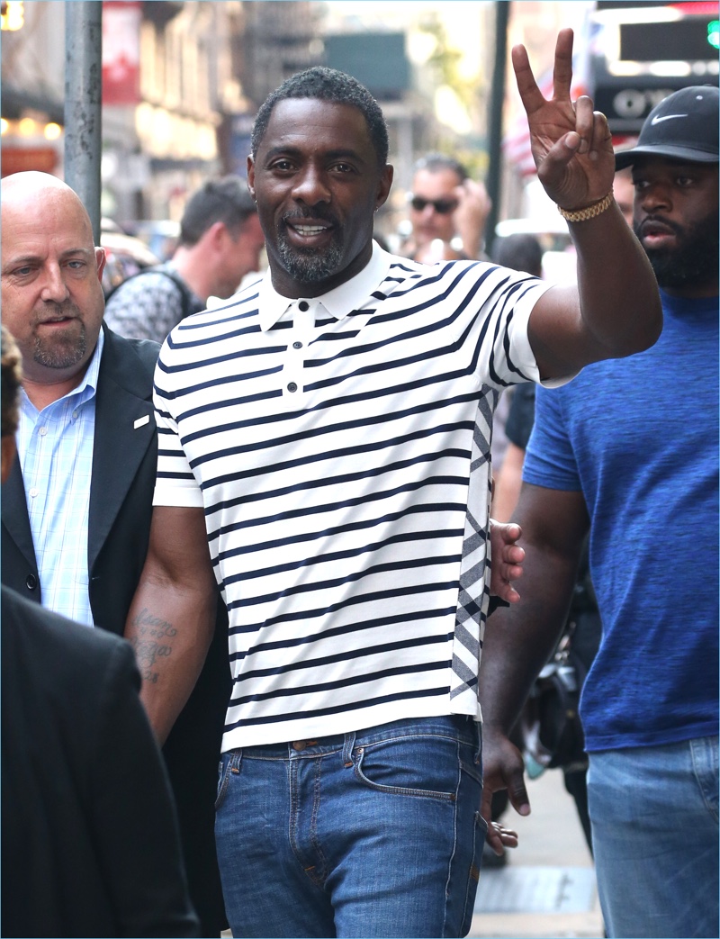 Idris Elba Makes a Case for Burberry's Polo Shirts