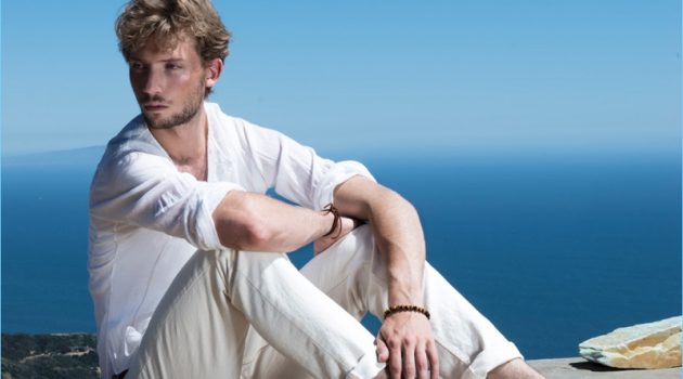 Zackary Peck stars in a summer campaign for Jerusalem Sandals.