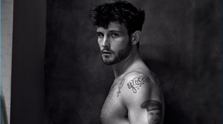 Going nude, Nico Tortorella poses for a Paper magazine photo shoot.