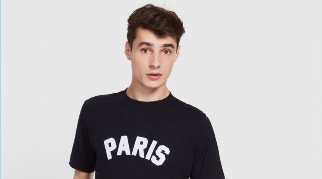 Sandro Men's Black Paris T-Shirt