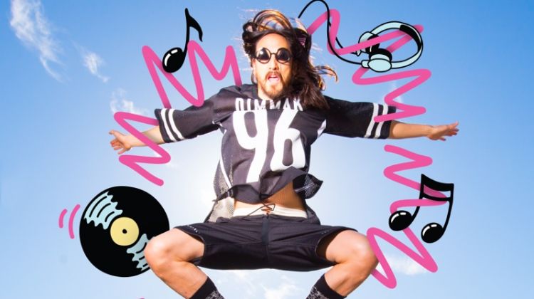 Steve Aoki collaborates with Happy Socks on a limited-edition collection.