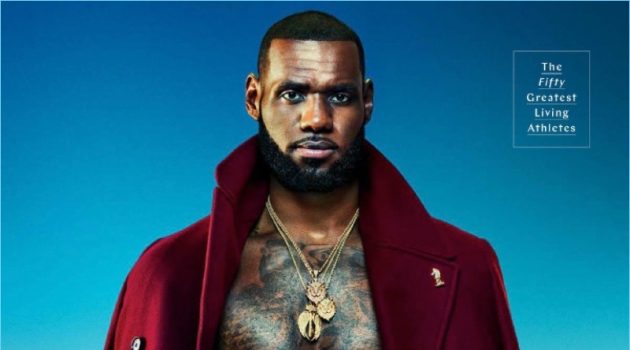 Basketball icon LeBron James wears a Versace coat with John Elliott shorts.