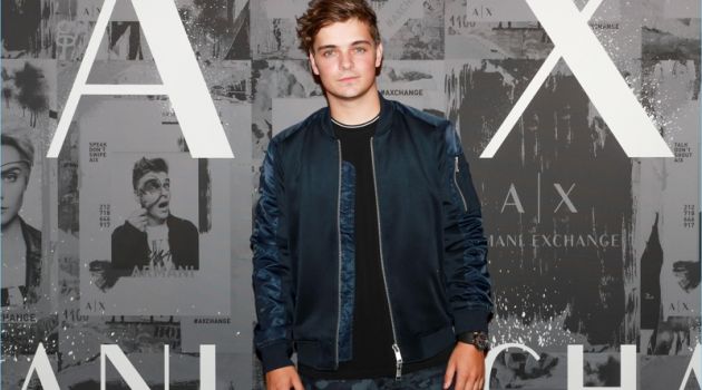 October 2017: Martin Garrix attends an Armani Exchange event in New York City.