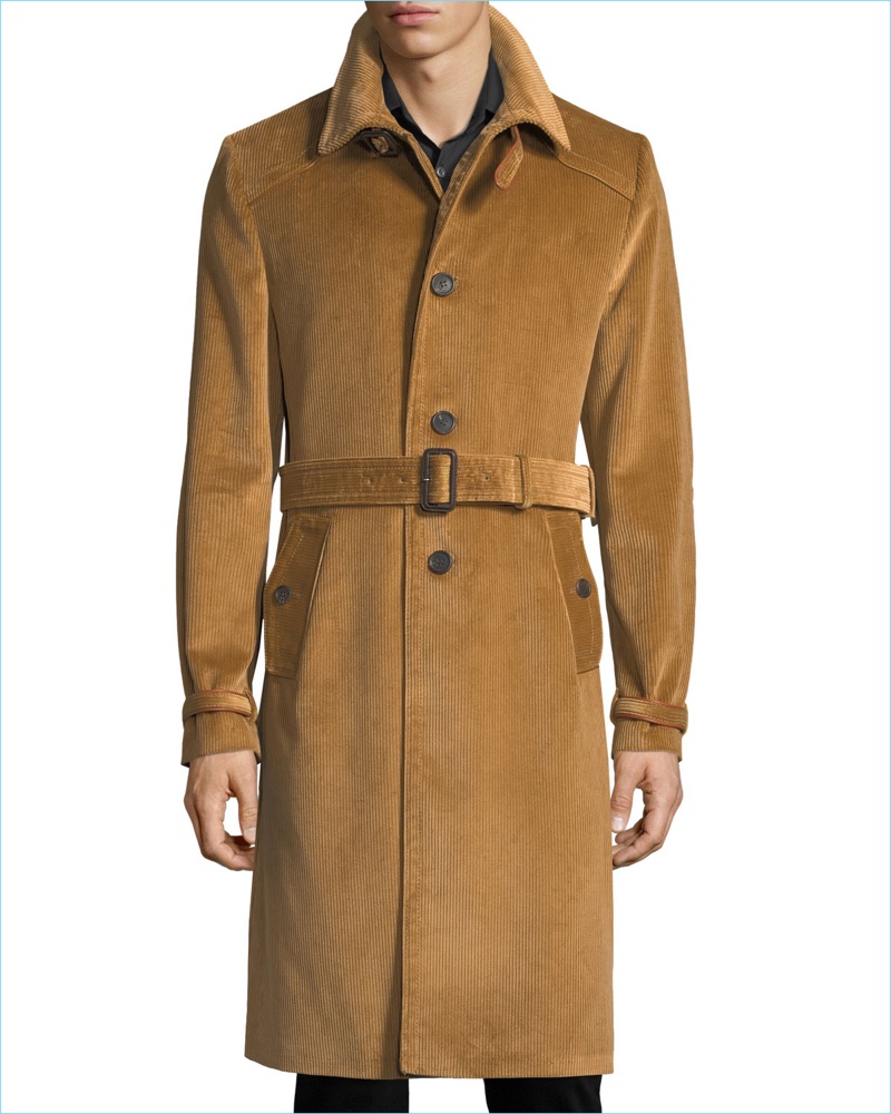 prada corduroy coat