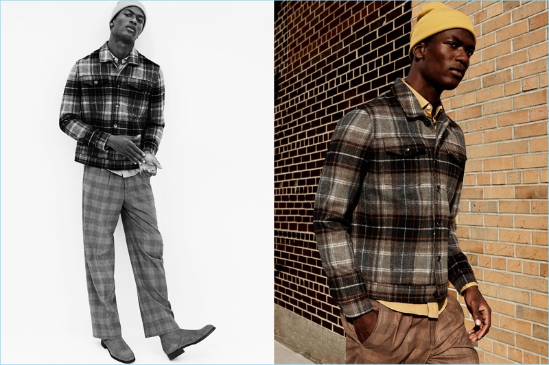 Light Grey Check Wide Cropped Trousers  New Look