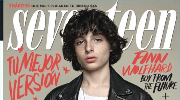 Finn Wolfhard covers the January 2018 issue of Seventeen México.