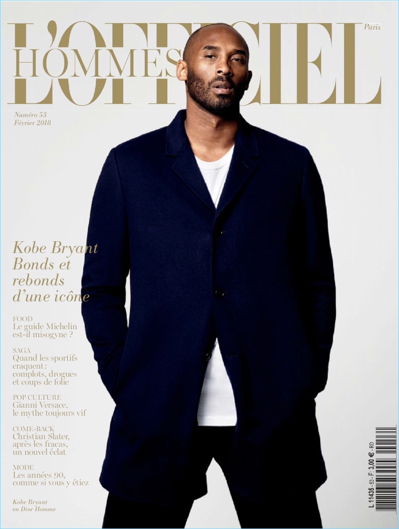 Kobe Bryant, L'Officiel Hommes Paris, 2018, Cover