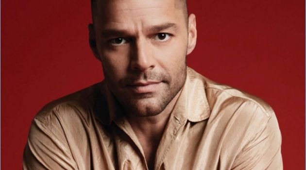 Ricky Martin covers the February 2018 issue of Out magazine.