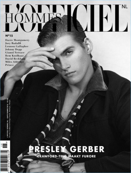 Presley Gerber | L'Officiel Hommes NL | 2018 | Cover | Editorial