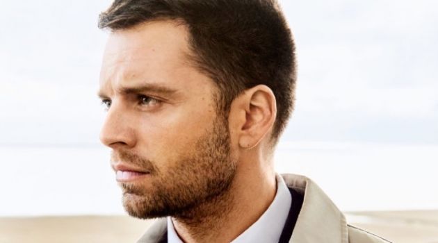 Starring in a new photo shoot, Sebastian Stan connects with August Man.