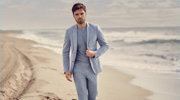 A chic vision, Sebastian Stan fronts BOSS' "Summer of Ease" campaign.