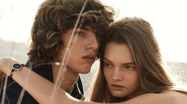 Models Fernando Albaladejo and Lulu Tenney star in Calvin Klein's spring-summer 2018 watches campaign.