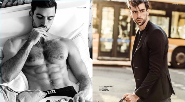 Carlos San Juan stars in an editorial for Dear magazine.