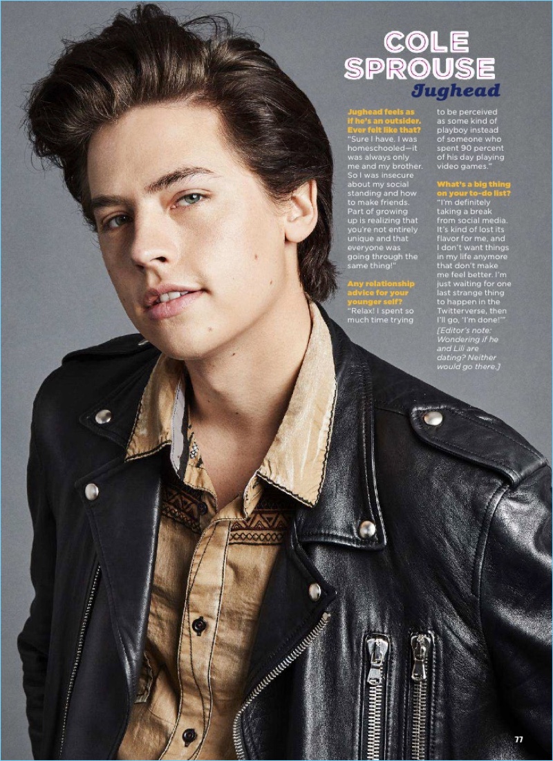 Riverdale Fashion Identification — Photoshoot. Cole Sprouse wears a Louis  Vuitton