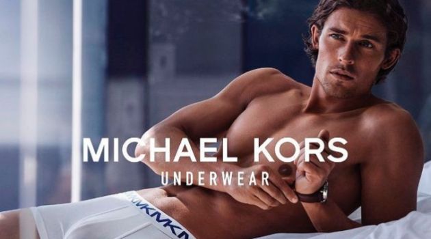 Michael Kors enlists Wouter Peelen as the star of its spring-summer 2018 underwear campaign.