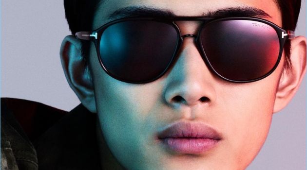 Li Yufeng stars in a digital eyewear campaign for Tom Ford.