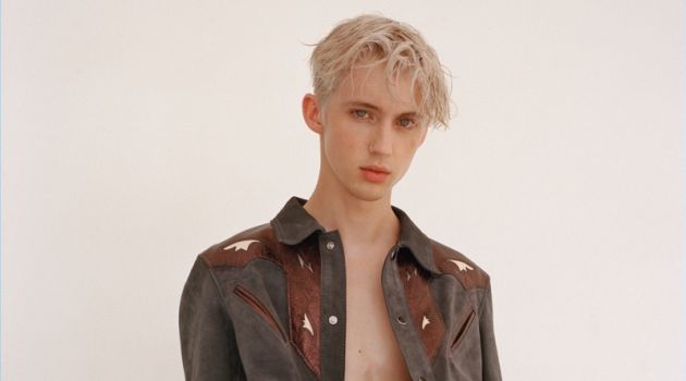 Singer Troye Sivan wears a spring-summer 2018 look by Coach.