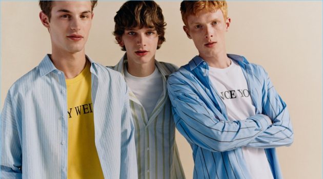 Zara Man enlists Kit Butler, Erik van Gils, and Linus Wordemann to star in an editorial that features its latest fashions.