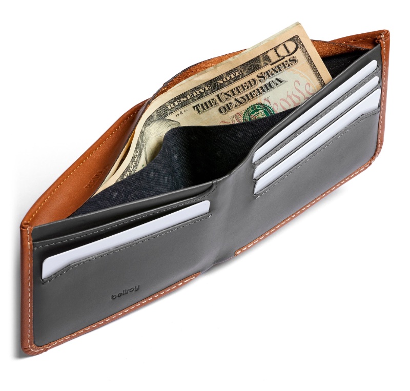 Bellroy Brown Leather Wallet Inside