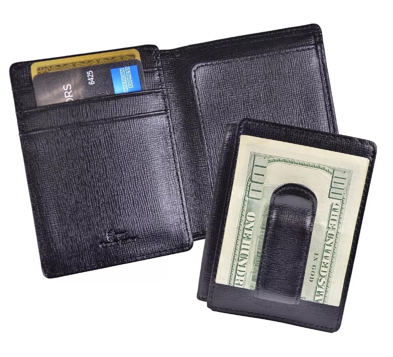 Money Clip Wallet Saffiano