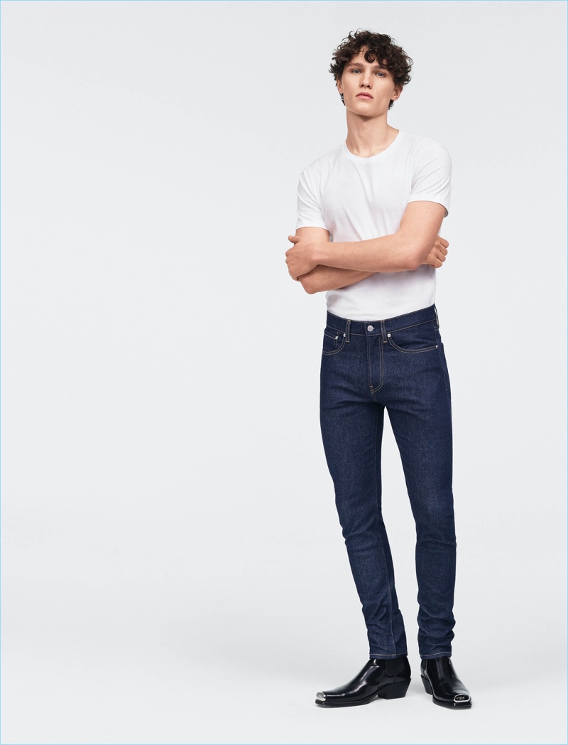 calvin klein white jeans