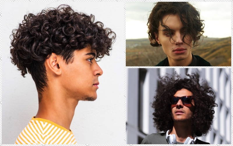 Curly Hair Men Styles 