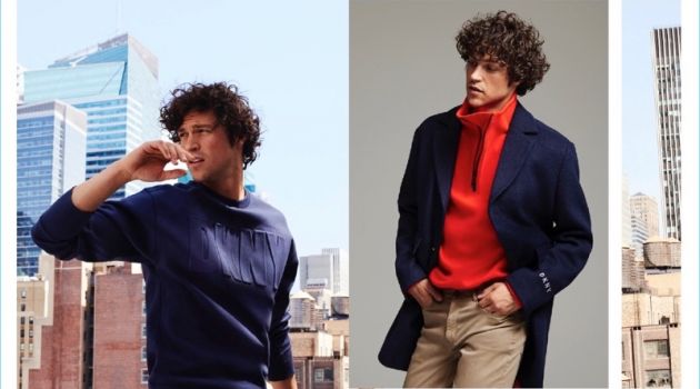 Miles McMillan stars in DKNY's fall-winter 2018 lookbook.