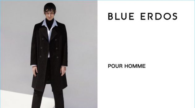 Luca Lemaire fronts the fall-winter 2018 campaign for Blue Erdos Pour Homme.