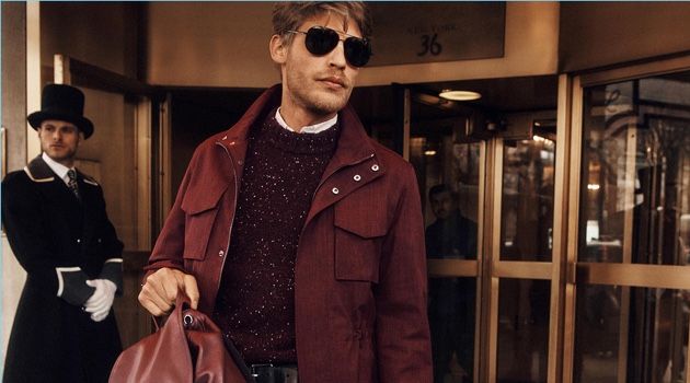 Baptiste Radufe stars in Michael Kors' fall-winter 2018 campaign.