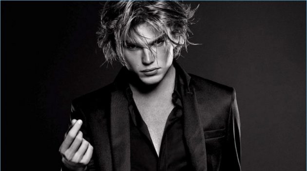 Jordan Barrett fronts Paco Rabanne's Million Lucky fragrance campaign.