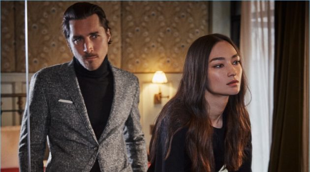 Guillaume Macé and Bruna Tenório star in Windsor's fall-winter 2018 campaign.