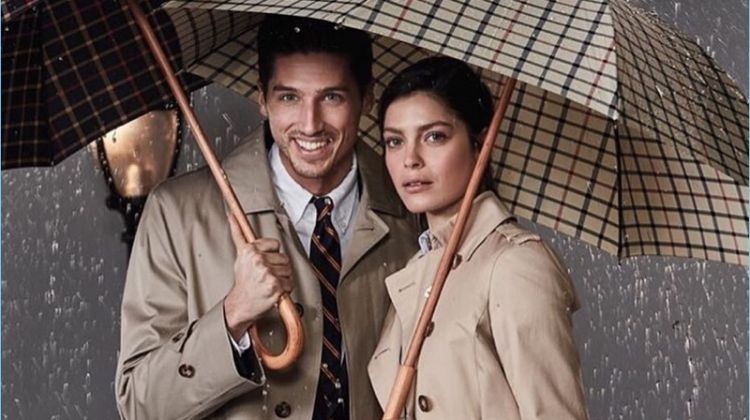 Ryan Kennedy appears in Brooks Brothers' fall-winter 2018 campaign.