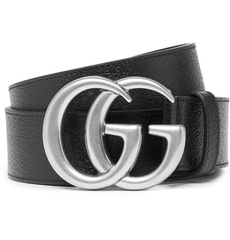 gucci monogram belt black