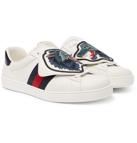 Gucci - Ace Embroidered Leather 
