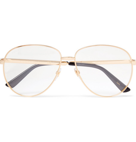 Gucci - Aviator-Style Gold-Tone and 