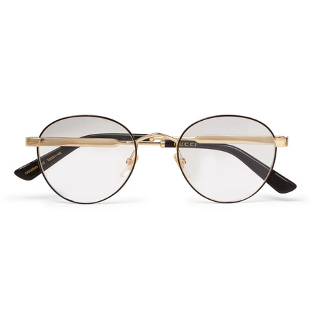 gucci round frame glasses