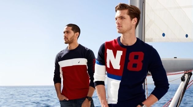 Daniel Pimentel and Edward Wilding reunite with Nautica for fall-winter 2018.