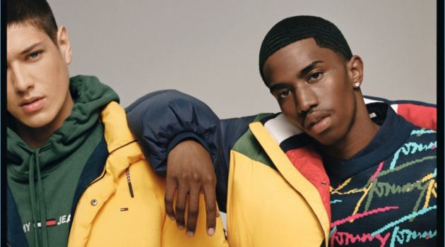 Aaron Unknown and Christian Combs front Tommy Jeans' fall-winter 2018 campaign.