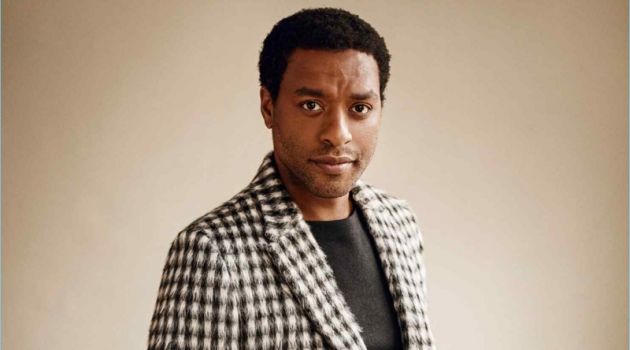 Chiwetel Ejiofor dons an Ermenegildo Zegna Couture sweater and suit.